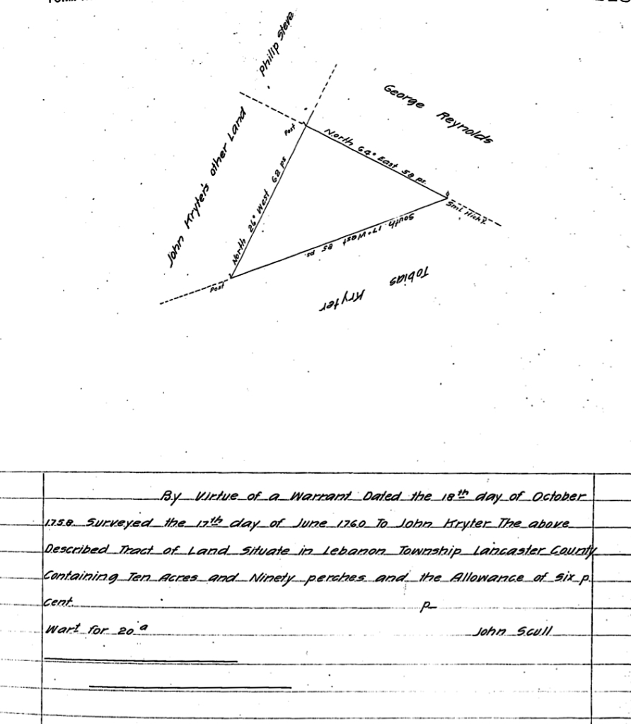Book C-107 pg 295JohnKreiderSurvey